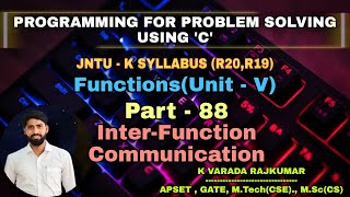 Part - 88 Inter-Function Communication (Functions)