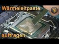 Wärmeleitpaste auf CPU auftragen (z.B. auf Intel i5 / i7 Prozessor)