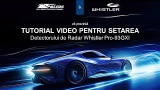 Setari detector de radar Whistler Pro 93GXI