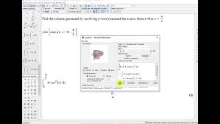 Calculus 2: M2D2 Using the volume tutor and integration in Maple