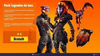 nouveau pack de skin gratuit legendes ardentes sur fortnite - fortnite pack legendaire