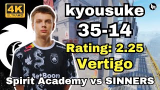 kyousuke (35-14) Rating:2.25 SA vs SINNERS (Vertigo) | CCT Season 2 Europe Series 15 #cs2 #pov