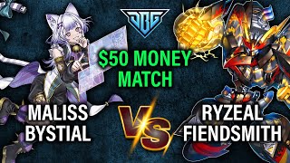 Maliss Bystial Vs Ryzeal Fiendsmith $50 Money Match Yu-Gi-Oh!