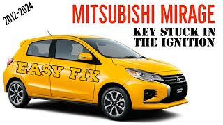 Mitsubishi Mirage: key stuck in ignition fix.