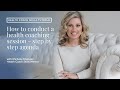 How to conduct a health coaching session