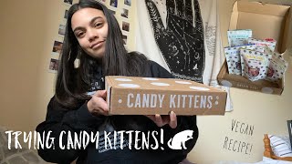 TRYING CANDY KITTENS VEGAN SWEETS! (REVIEW)