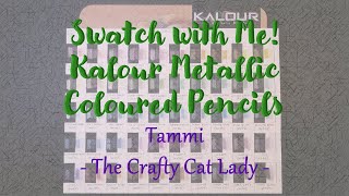 Swatch with Me! Kalour Metallic Colored Pencils