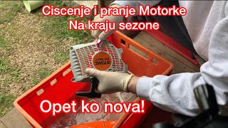 Ciscenje Motorne testere po zavrsetku sezone. Detaljno i jeftino! Opet ko nova! Tutorial