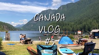 [🇨🇦vlog](Eng) 캐나다 워킹홀리데이 #5 / 본격 여름 휴양의 현장/ 번츤레이크(Buntzen lake) /🍁