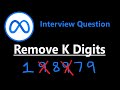 Remove K Digits - Leetcode 402 - Python