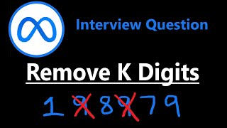 Remove K Digits - Leetcode 402 - Python