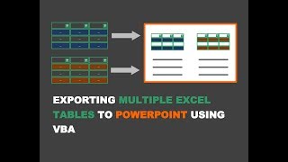 Exporting Multiple Excel Tables From Excel To PowerPoint Using VBA