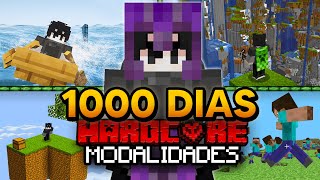 ¡Sobreviví 1,000 Días en TODAS las MODALIDADES de Minecraft HARDCORE! [PELICULA COMPLETA]