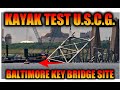 Kayak enters Safety Zone at Baltimore's Key Bridge Collapse Site