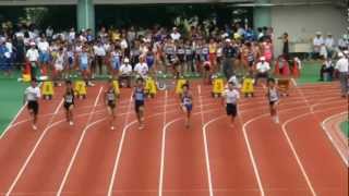 男子１年100m 東京都中学陸上競技大会 2012.7.7-2