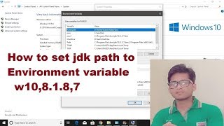 set java environment variable windows 10 In Hindi