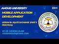 Lesson 10 part 2 (Android database SQLITE Database practical)