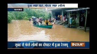 Gujarat: Heavy rains wreak havoc in Valsad, 80 rescued from flooded area