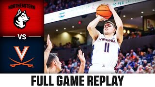Northeastern vs. Virginia  Game Replay | 2023-24 ACC Men’s Basketball
