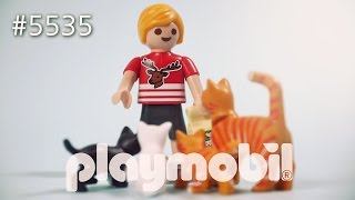 playmobil city life 5535 review 플레이모빌 씨티라이프 5535 귀여운 아이와 고양이 4마리가족