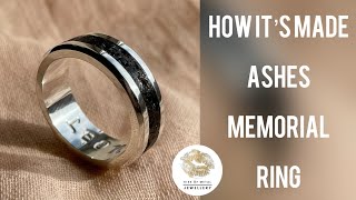 How it’s made | Ashes memorial ring | Handmade silver jewellery