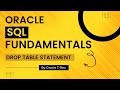 Oracle SQL How to drop a table Part 1 - lesson 105