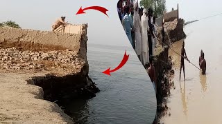 Sindh river ka tezz katao || River indus katao in pakistan 2023 Darya ka katao Village videos