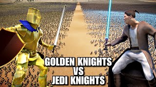 2,000,000 JEDI VS 1,000,000 GOLDEN KNIGHTS | Ultimate Epic Battle Simulator 2 | UEBS 2