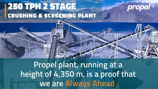 PROPEL | 250 TPH 2 STAGE CRUSHING \u0026 SCREENING PLANT RUNNING AT 4,350 m ALTITUDE