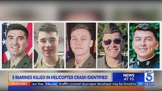 All 5 Marines killed in California helicopter crash identified