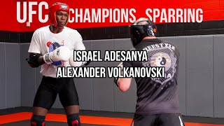 UFC Champs Israel Adesanya and Alexander Volkanovski SPARRING for UFC 276