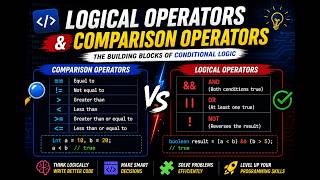 Learn comparison Operators and Logical Operators with Python. Coding lesson for beginners.