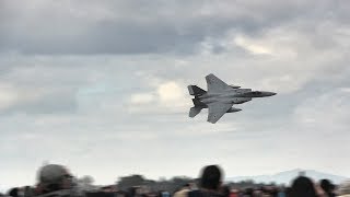 百里基地航空祭2019＠F-15機動飛行DEMO離陸から着陸までノーカット！無線付