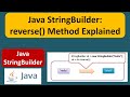 Java StringBuilder: reverse() Method Explained | Java Tutorial