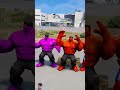 GTA V ; RANDOM RED HULK VS RED BABY SUPERHERO BATTLE #gta5 #shorts