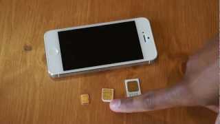 SIM, Micro SIM, Nano SIM Comparision Install in iPhone 5