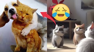 Oh you Laugh is Lost 😂 The Cutest and funniest Dogs and Cats 😁😂