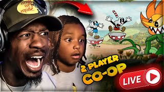 2 PLAYER CO-OP CUPHEAD PLAYTHROUGH WITH MY SON!