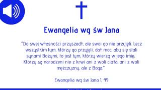 BNKD Ewangelia św. Jana rozdział 1 wersety 9-18