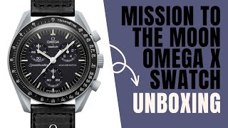 Swatch x Omega Mission to the Moon Watch Unboxing | Speedmaster MoonSwatch Chronograph Watch Review