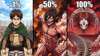 All Eren's Forms In Attack on Titan (Founding, War Hammer, Rumbling...)
