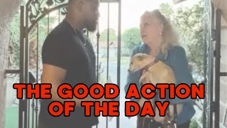Good Samaritan returns missing dog to owner🥹🥺