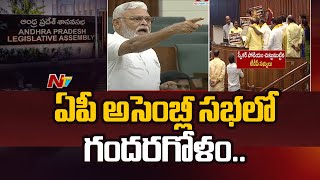 AP Assembly : ఏపీ అసెంబ్లీ సమావేశాల ప్రారంభం రోజే సభలో గందరగోళం.. | Ntv