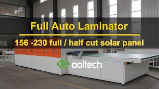 solar panel laminator half cut solar panel laminating machine