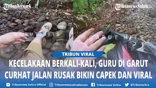 Nasib Ibu Guru Sering Kecelakaan Gegara Jalan Rusak, Capek Sampai Ngadu ke Admin Gerindra Biar Viral