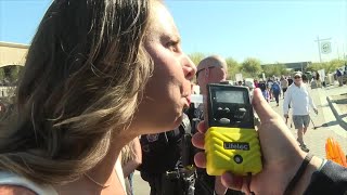 WMPO fans get breathalyzed as part of drunk driving prevention efforts by Scottsdale police