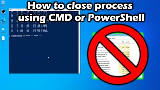 How to close process using CMD or PowerShell