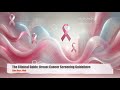 breast cancer screening the clinical guide by sam rass med