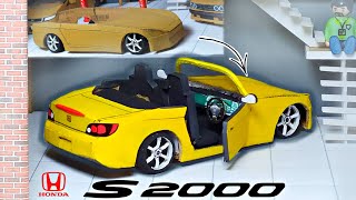WOW! Kartondan Araba Yapımı HONDA S2000 / How To Make Car From Carboard / diy-craft toy car /DIECAST