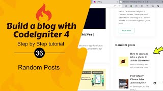 #36. Display Random Posts in CodeIgniter 4